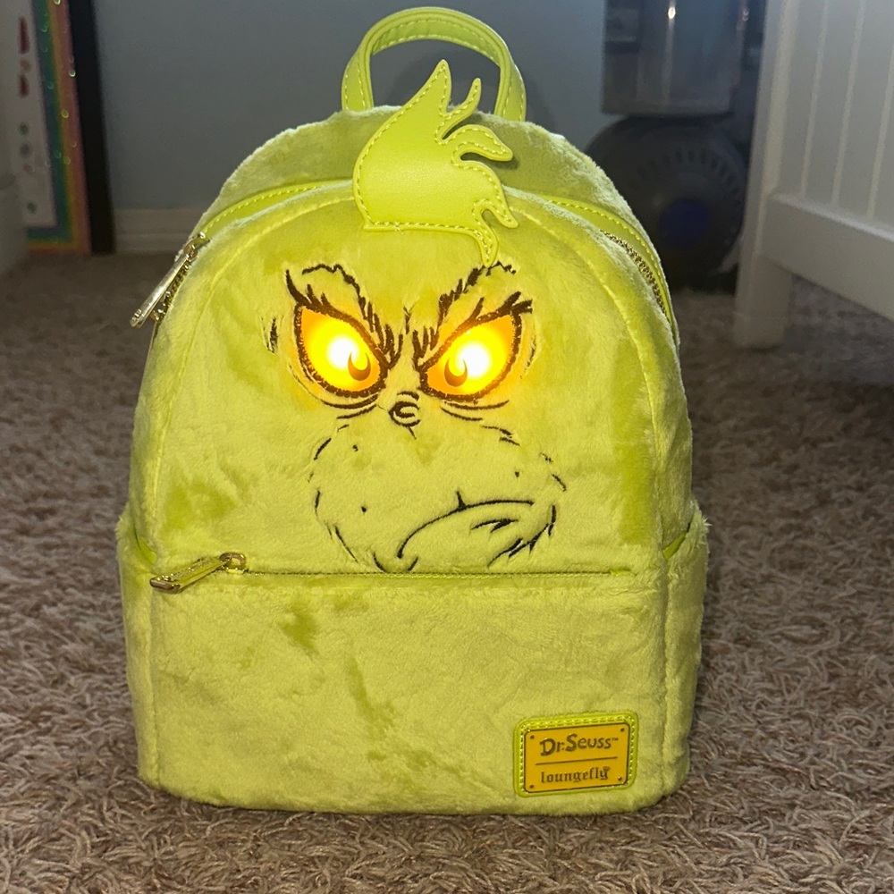 Dr. Seuss Grinch Kids Backpack - Bright Yellow
